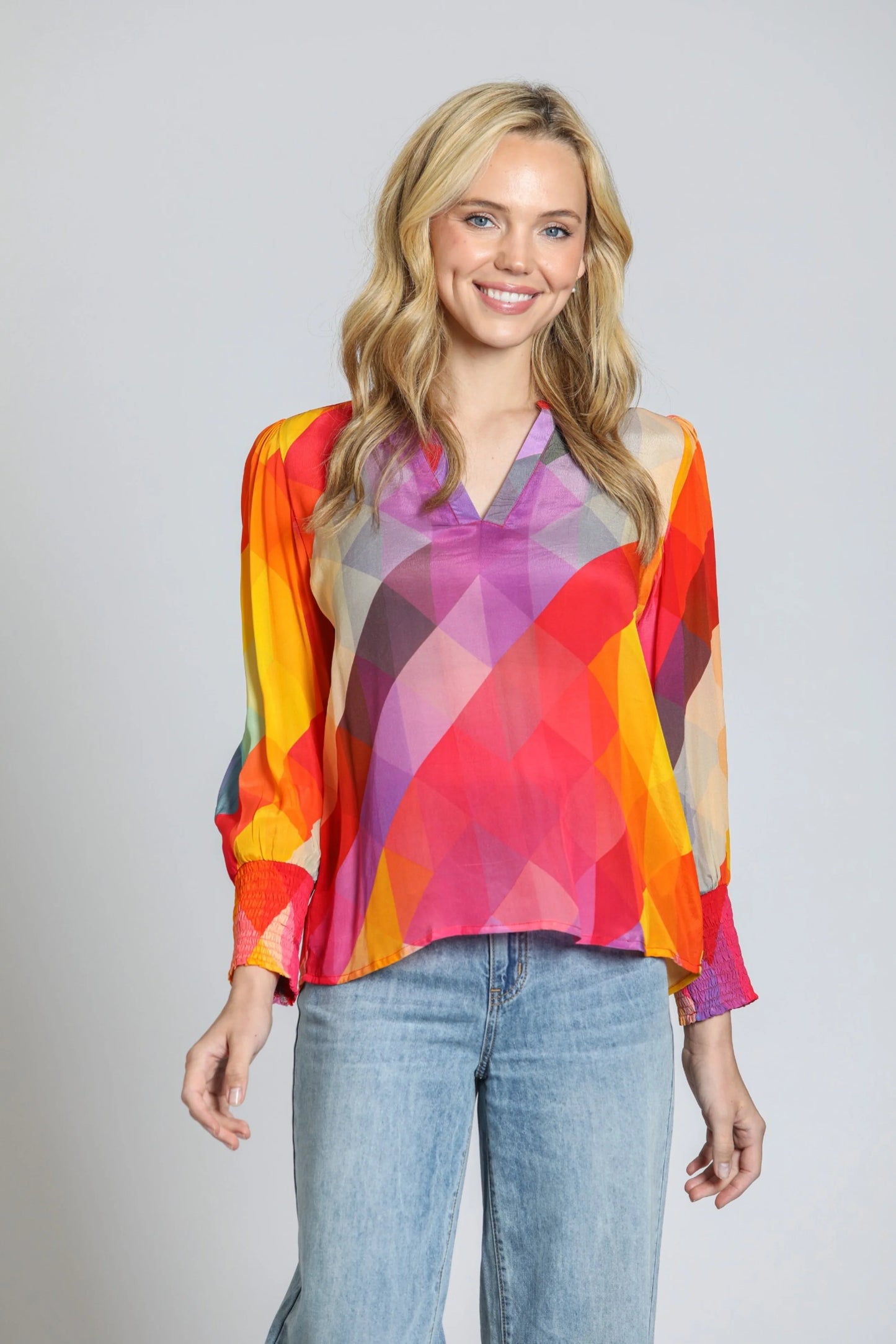 Split neck Blouse