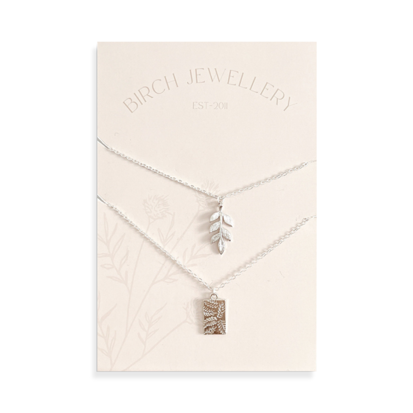 Botanical Leaf Necklace Set