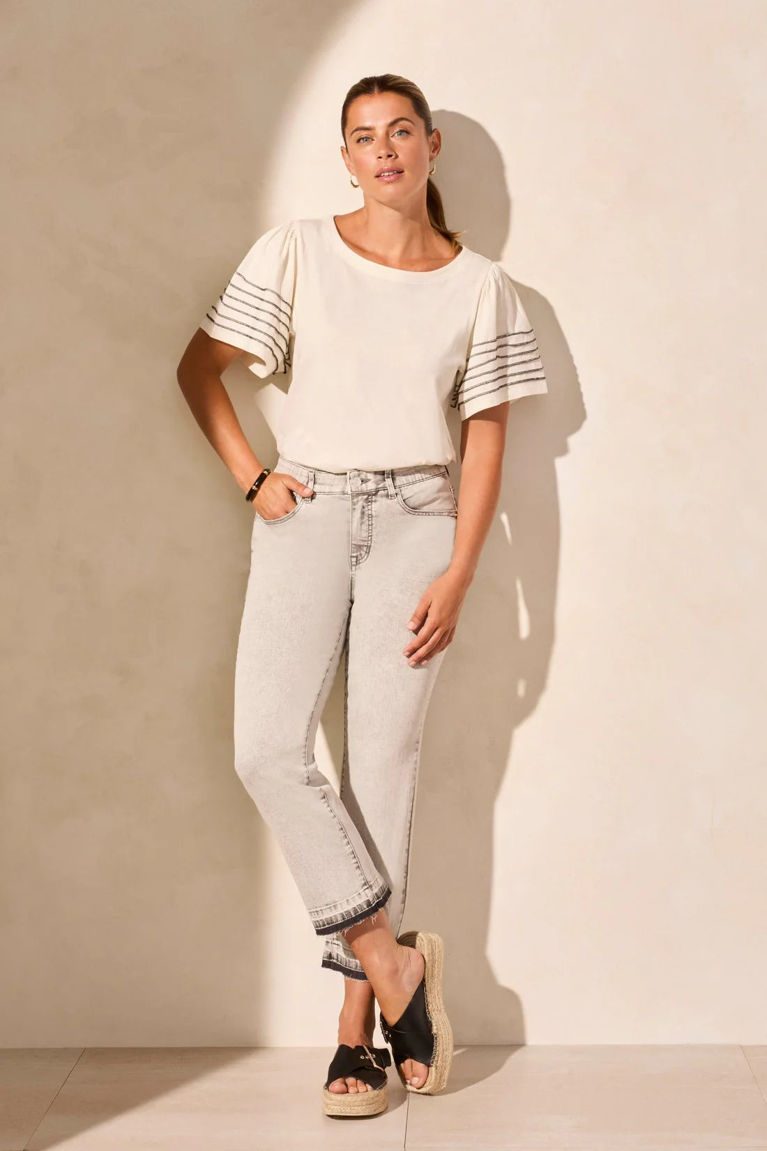 SOPHIA CURVY MICRO FLARE CROP JEANS