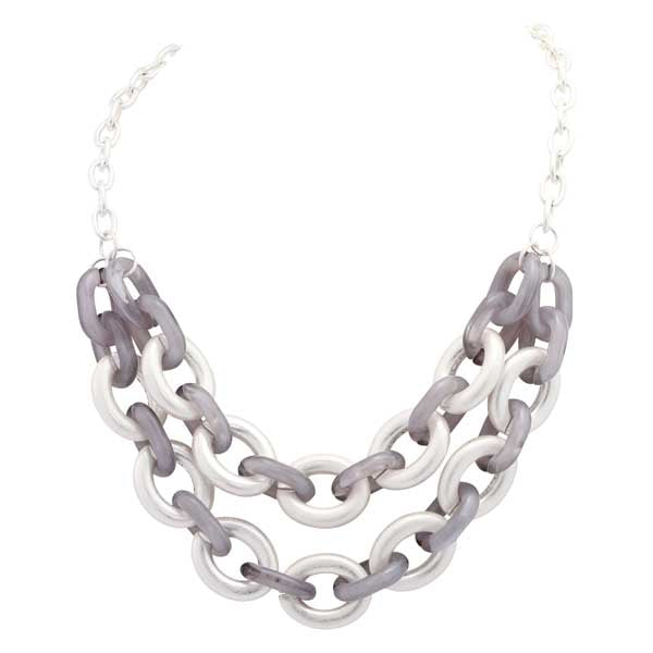 SILVER CHUNKY LINK NECKLACE