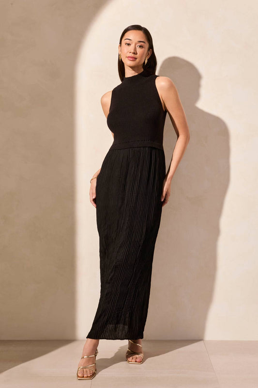 SLEEVELESS TWOFER MAXI DRESS