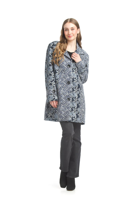 TAPESTRY COLLARED COAT