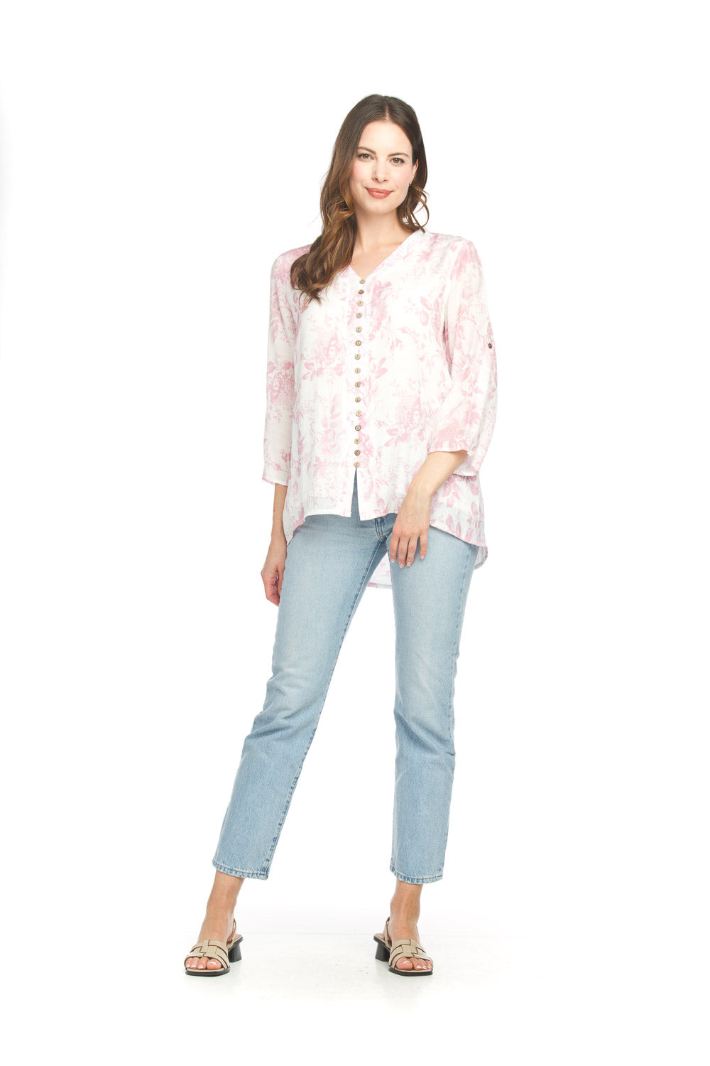 FLORAL CRINKLE BLOUSE