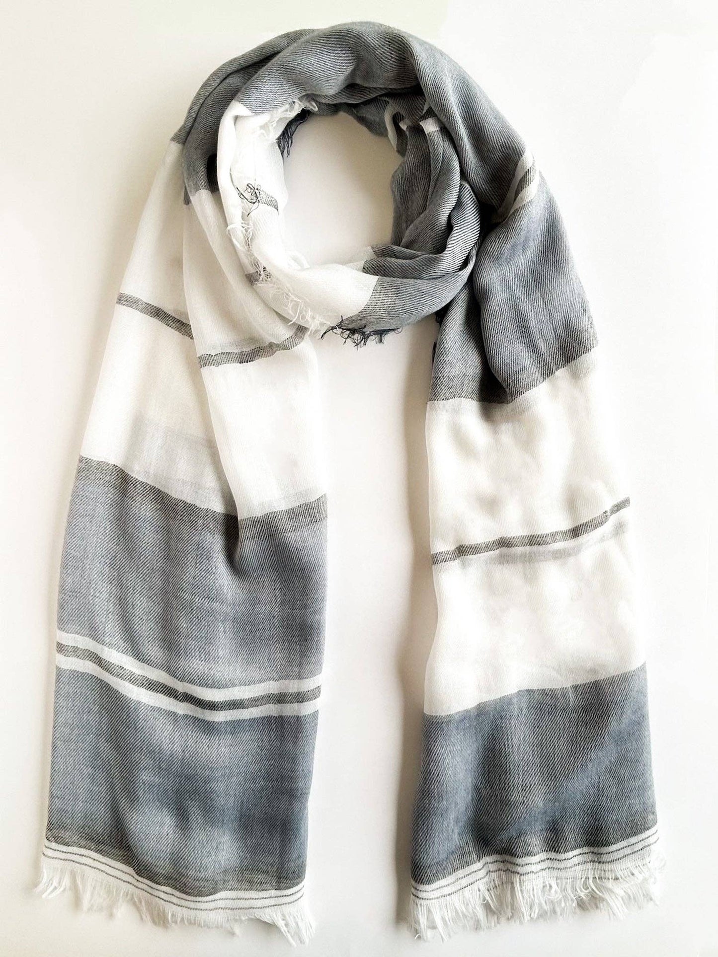 Moxie Linen Look Scarf | Blue