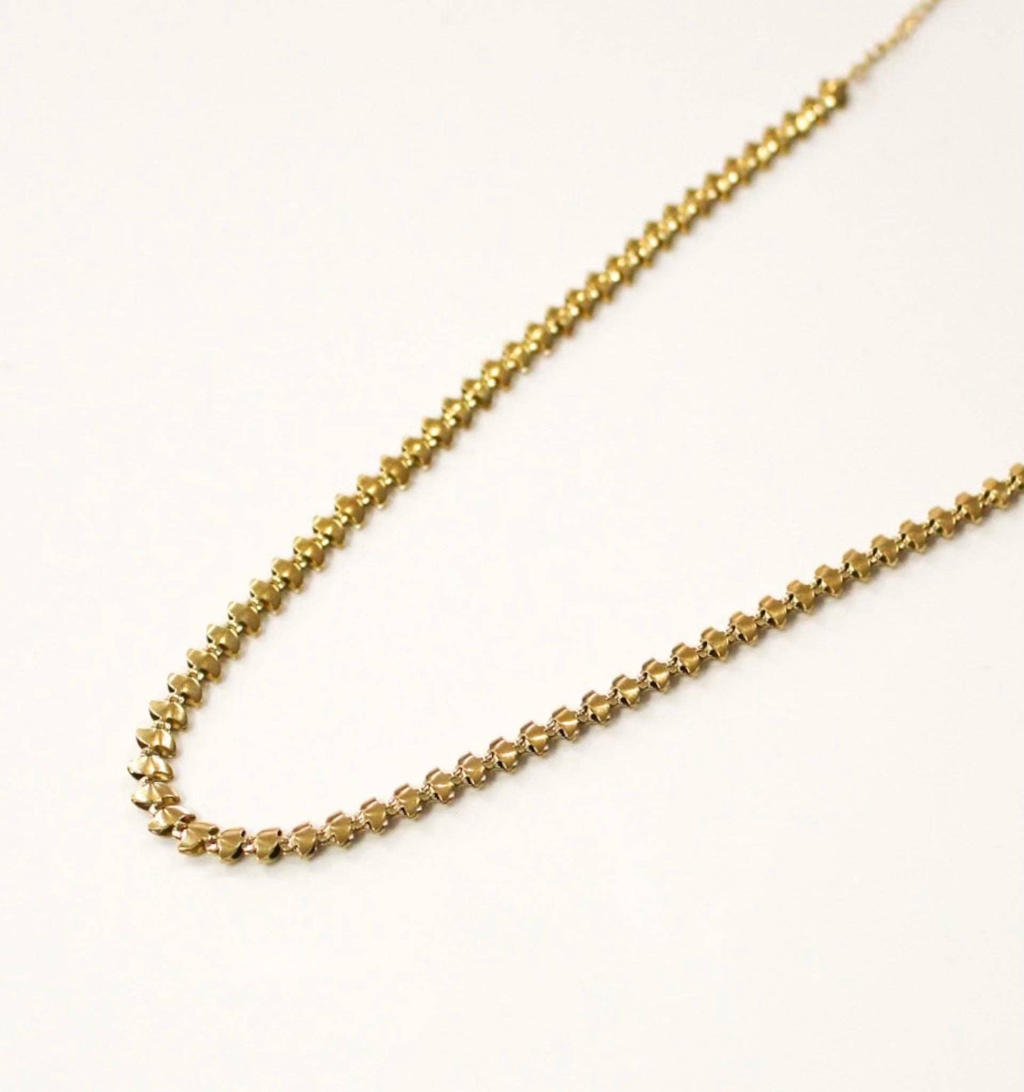 Short Necklace | Milano Chain Design. Gold