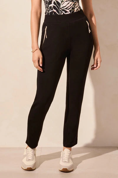 TECHNO LUX CONTRAST TRIM PULL-ON ANKLE PANT